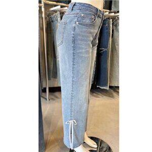 REFINE Women's Slit Wide Leg Jeans-Designed In Los Angeles